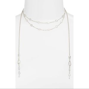 Silver Kendra Scott Emelina Lariat Necklace
